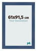 Marco de Fotos 61x91 5cm Azul Oscuro Barrido MDF Pisa Delantera Tamano | Yourdecoration.es