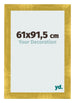 Marco de Fotos 61x91 5cm Dorado Vintage MDF Pisa Delantera Tamano | Yourdecoration.es