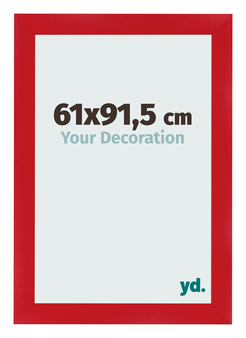 Marco de Fotos 61x91 5cm Rojo MDF Pisa Delantera Tamano | Yourdecoration.es