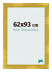 Marco de Fotos 62x93cm Dorado Vintage MDF Pisa Delantera Tamano | Yourdecoration.es