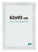 Marco de Fotos 62x93cm Plateado Negro Barrido MDF Pisa Delantera Tamano | Yourdecoration.es