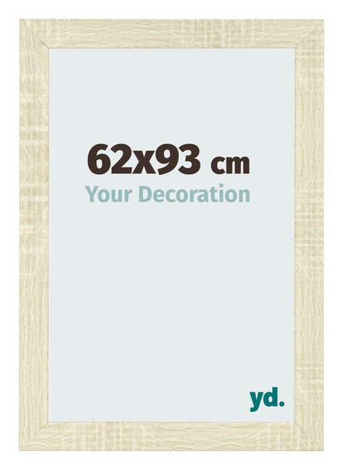 Marco de Fotos 62x93cm Roble Sonoma MDF Pisa Delantera Tamano | Yourdecoration.es