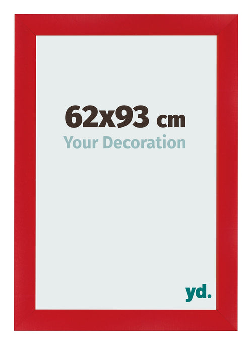 Marco de Fotos 62x93cm Rojo MDF Pisa Delantera Tamano | Yourdecoration.es