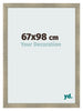 Marco de Fotos 67x98cm Dorado Vintage MDF Pisa Delantera Tamano | Yourdecoration.es