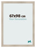 Marco de Fotos 67x98cm Roble Rustico MDF Pisa Delantera Tamano | Yourdecoration.es