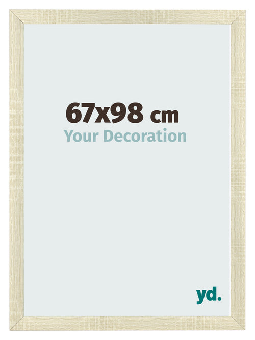 Marco de Fotos 67x98cm Roble Sonoma MDF Pisa Delantera Tamano | Yourdecoration.es