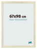 Marco de Fotos 67x98cm Roble Sonoma MDF Pisa Delantera Tamano | Yourdecoration.es