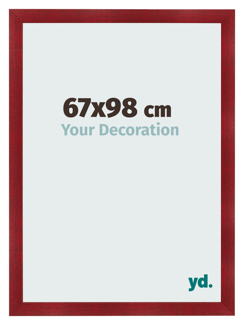 Marco de Fotos 67x98cm Vino Tinto Barrido MDF Pisa Delantera Tamano | Yourdecoration.es