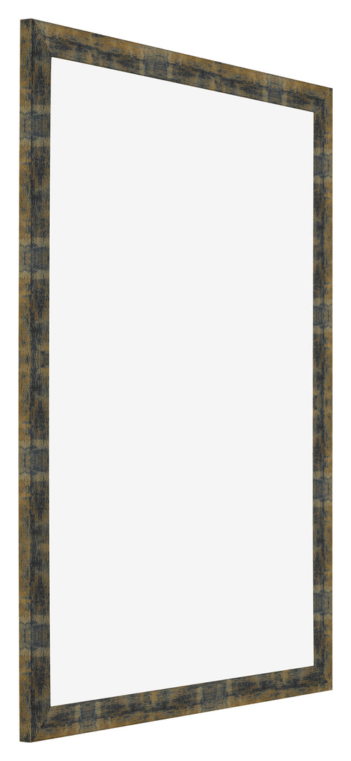 Marco de Fotos 68x98cm Azul Y Dorado Fusionado MDF Pisa Delantera Oblicuo | Yourdecoration.es