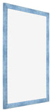 Marco de Fotos 68x98cm Claro Azul Barrido MDF Pisa Delantera Oblicuo | Yourdecoration.es