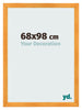 Marco de Fotos 68x98cm Naranja MDF Pisa Delantera Tamano | Yourdecoration.es
