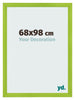 Marco de Fotos 68x98cm Verde MDF Pisa Delantera Tamano | Yourdecoration.es