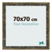 Marco de Fotos 70x70cm Azul Y Dorado Fusionado MDF Pisa Delantera Tamano | Yourdecoration.es