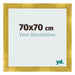 Marco de Fotos 70x70cm Dorado Vintage MDF Pisa Delantera Tamano | Yourdecoration.es