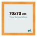 Marco de Fotos 70x70cm Naranja MDF Pisa Delantera Tamano | Yourdecoration.es