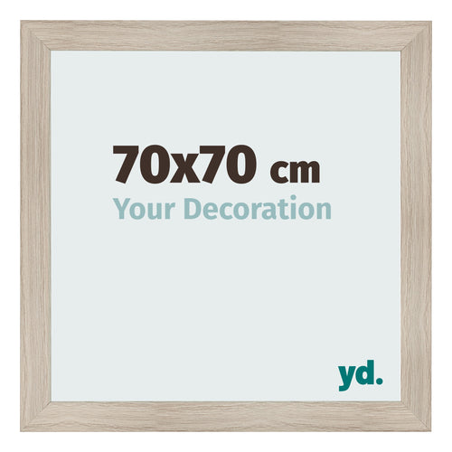 Marco de Fotos 70x70cm Roble Rustico MDF Pisa Delantera Tamano | Yourdecoration.es