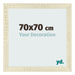 Marco de Fotos 70x70cm Roble Sonoma MDF Pisa Delantera Tamano | Yourdecoration.es
