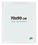 Marco de Fotos 70x90cm Blanco Vintage MDF Pisa Delantera Tamano | Yourdecoration.es