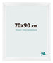 Marco de Fotos 70x90cm Blanco Vintage MDF Pisa Delantera Tamano | Yourdecoration.es