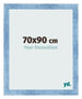 Marco de Fotos 70x90cm Claro Azul Barrido MDF Pisa Delantera Tamano | Yourdecoration.es