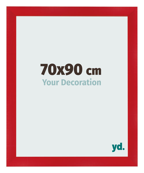 Marco de Fotos 70x90cm Rojo MDF Pisa Delantera Tamano | Yourdecoration.es