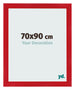 Marco de Fotos 70x90cm Rojo MDF Pisa Delantera Tamano | Yourdecoration.es