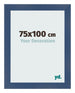 Marco de Fotos 75x100cm Azul Oscuro Barrido MDF Pisa Delantera Tamano | Yourdecoration.es