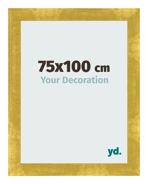 Marco de Fotos 75x100cm Dorado Vintage MDF Pisa Delantera Tamano | Yourdecoration.es