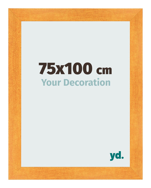 Marco de Fotos 75x100cm Naranja MDF Pisa Delantera Tamano | Yourdecoration.es