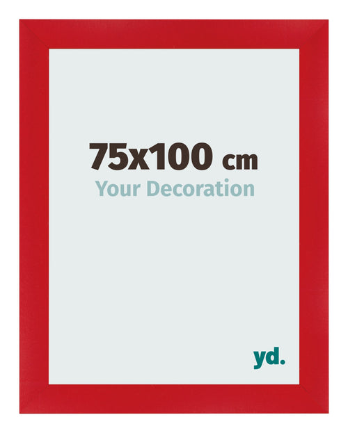 Marco de Fotos 75x100cm Rojo MDF Pisa Delantera Tamano | Yourdecoration.es