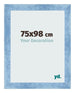 Marco de Fotos 75x98cm Claro Azul Barrido MDF Pisa Delantera Tamano | Yourdecoration.es