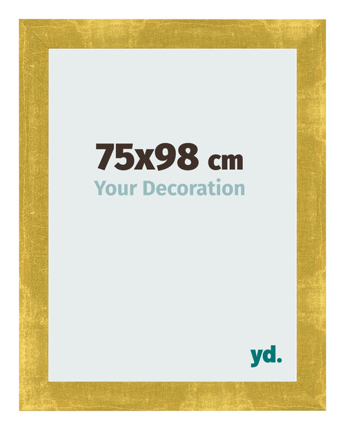 Marco de Fotos 75x98cm Dorado Vintage MDF Pisa Delantera Tamano | Yourdecoration.es
