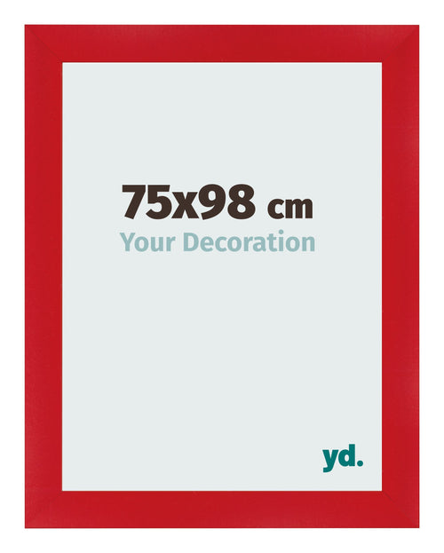 Marco de Fotos 75x98cm Rojo MDF Pisa Delantera Tamano | Yourdecoration.es