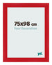 Marco de Fotos 75x98cm Rojo MDF Pisa Delantera Tamano | Yourdecoration.es