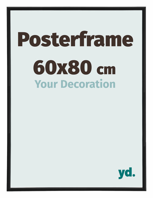 Marco de Poster 60x80cm Negro Mate Plastico Paris Tamano | Yourdecoration.es