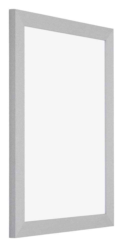 Marco de Poster MDF 60x80 Mate Plateado Parte delantera Oblicuo | Yourdecoration.es