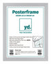 Marco de Poster MDF 60x80 Mate Plateado Parte delantera Tamano | Yourdecoration.es