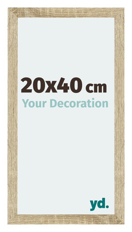 Mura MDF Marco de Fotos 20x40cm Sonoma Roble Parte delantera Tamano | Yourdecoration.es