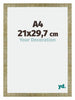 Mura MDF Marco de Fotos 21x29 7cm Dorado Antiguo Parte delantera Tamano | Yourdecoration.es