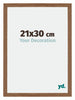 Mura MDF Marco de Fotos 21x30cm Roble Rustiek Parte delantera Tamano | Yourdecoration.es