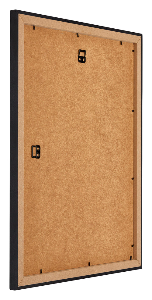 Mura MDF Marco de Fotos 24x30cm Negro grano de madera Parte trasera Oblicuo | Yourdecoration.es