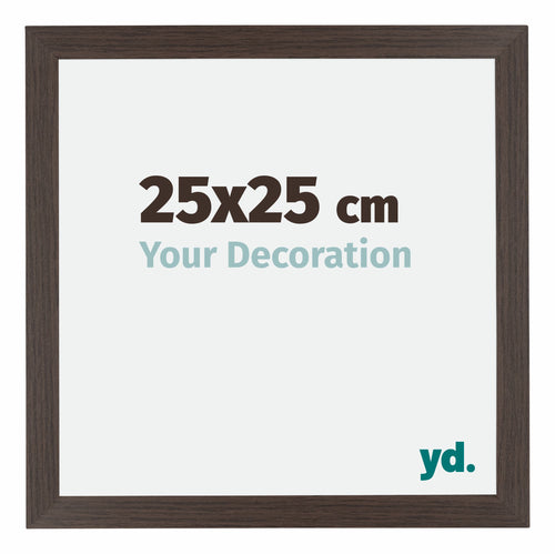 Mura MDF Marco de Fotos 25x25cm Roble Donker Parte delantera Tamano | Yourdecoration.es