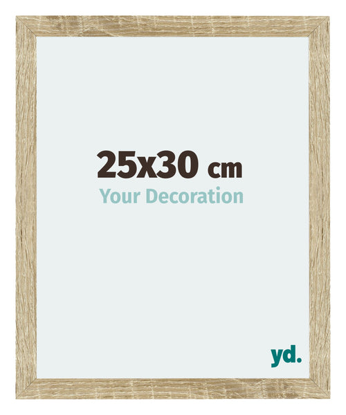 Mura MDF Marco de Fotos 25x30cm Sonoma Roble Parte delantera Tamano | Yourdecoration.es