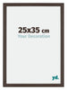Mura MDF Marco de Fotos 25x35cm Roble Donker Parte delantera Tamano | Yourdecoration.es