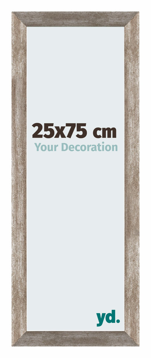 Mura MDF Marco de Fotos 25x75cm Metal Vintage Delantera Tamano | Yourdecoration.es