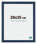Mura MDF Marco de Fotos 28x35cm Azul oscuro barrido Parte delantera Tamano | Yourdecoration.es