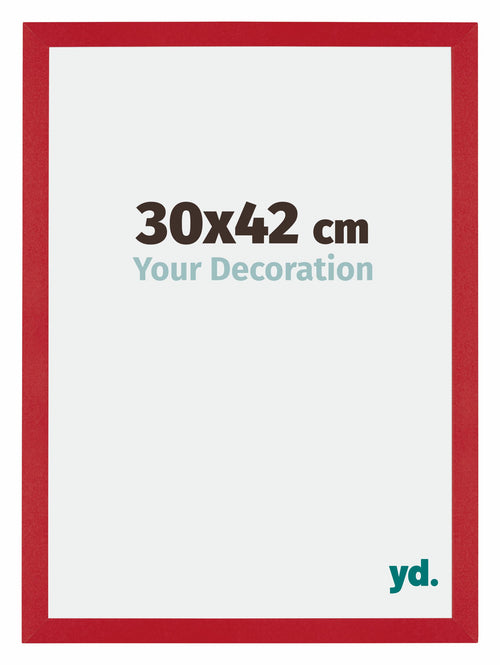 Mura MDF Marco de Fotos 30x42cm Rojo Parte delantera Tamano | Yourdecoration.es