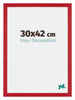 Mura MDF Marco de Fotos 30x42cm Rojo Parte delantera Tamano | Yourdecoration.es