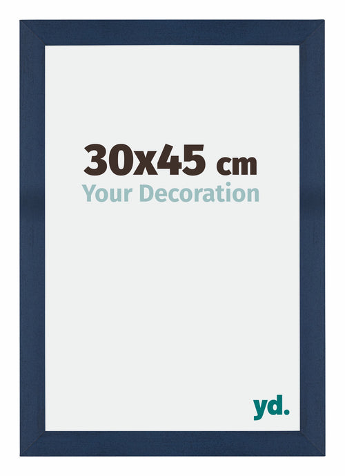 Mura MDF Marco de Fotos 30x45cm Azul oscuro barrido Parte delantera Tamano | Yourdecoration.es