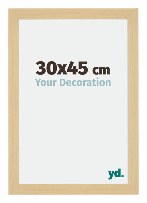 Mura MDF Marco de Fotos 30x45cm Decoracion de arce Parte delantera Tamano | Yourdecoration.es